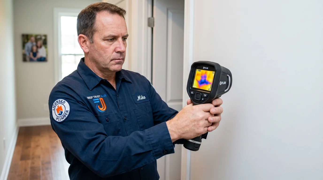 Thermal imaging leak detection by Johns Plumbing LLC in Dimmitt